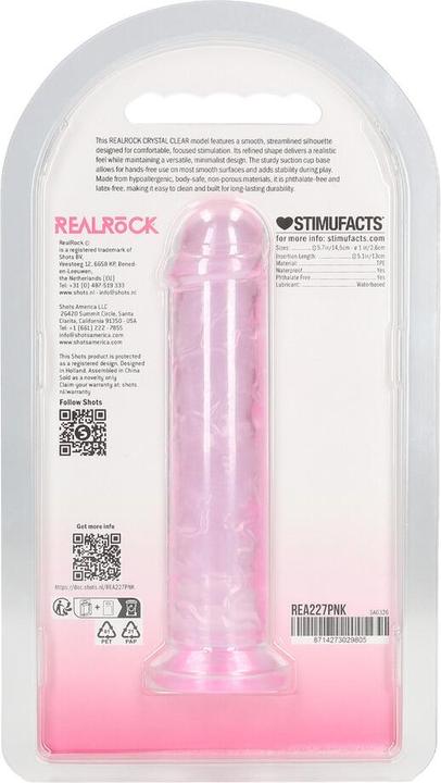 Produktbild RealRock Realistic Dildo - 5 / 12,7 cm - Pink