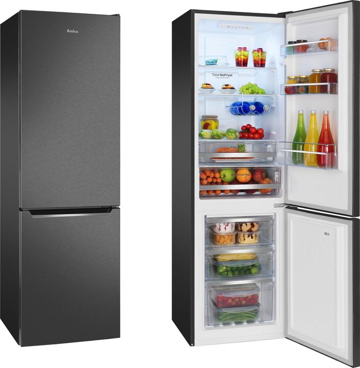 Image du produit Amica Combiné réfrigérateur-congélateur KGC 15495 S l x h x p 54.5 x 180 x 59 cm partie (250 l)