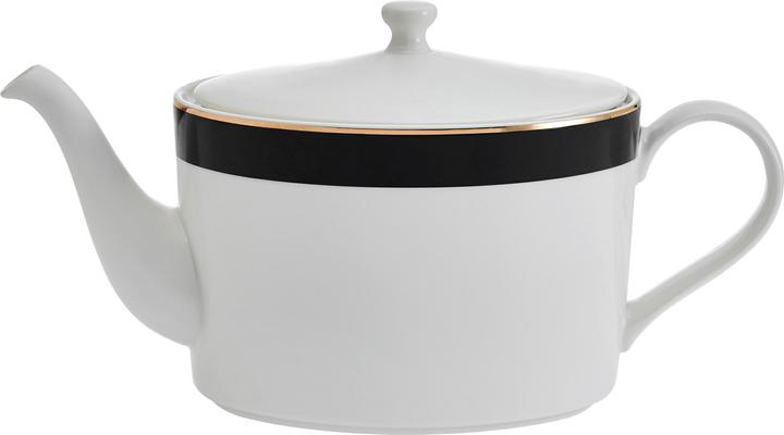 Mikasa Luxe Deco 4-Cup China Teapot, 1.1L, White (1.10 l)
