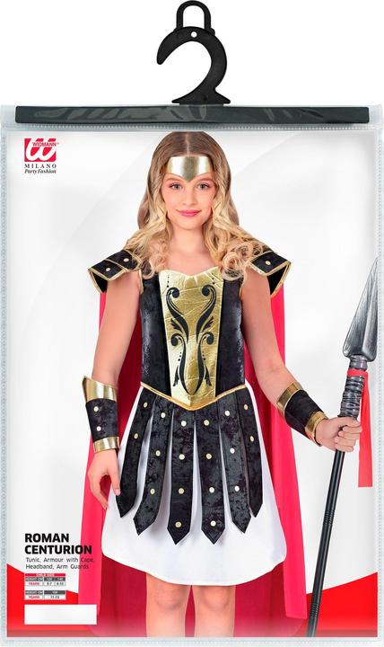 Image du produit Widmann RÖMISCHE CENTURIO (Tunika, Rüstung mit Umhang, Stirnband, Armschoner), 140/8-10 Jahre (134, 140)