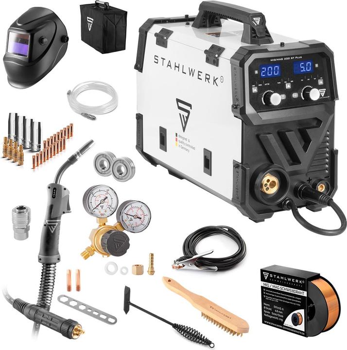 Produktbild Stahlwerk Schweissgerät MIG MAG 200 ST PLUS Vollausstattung IGBT Inverter 200 A