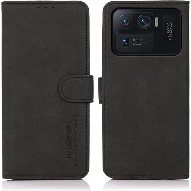 Thumbnail - MU Classic Classic IV Leder Bookcover Series (Xiaomi Mi 11 Ultra), Smartphone Hülle, Schwarz