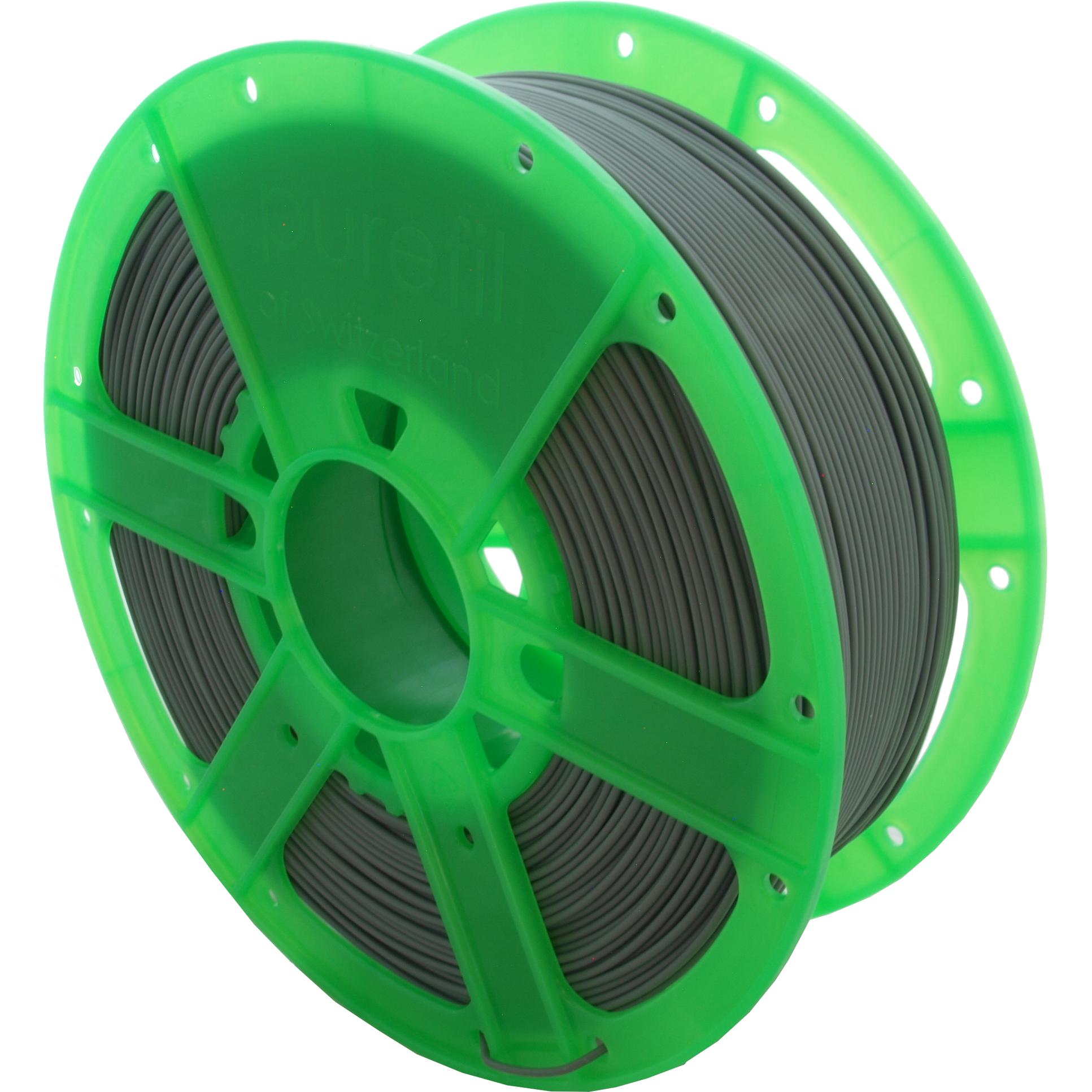 Purefil PLA Filament (PLA, 1.75 mm, 1000 g, Grau), 3D Filament, Grau