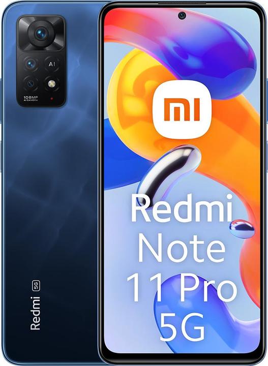 Xiaomi Redmi Note 11 Pro 5G (8GB) (128 GB, Atlantisch Blauw, 6.67", Hybride dubbele SIM, 5G)