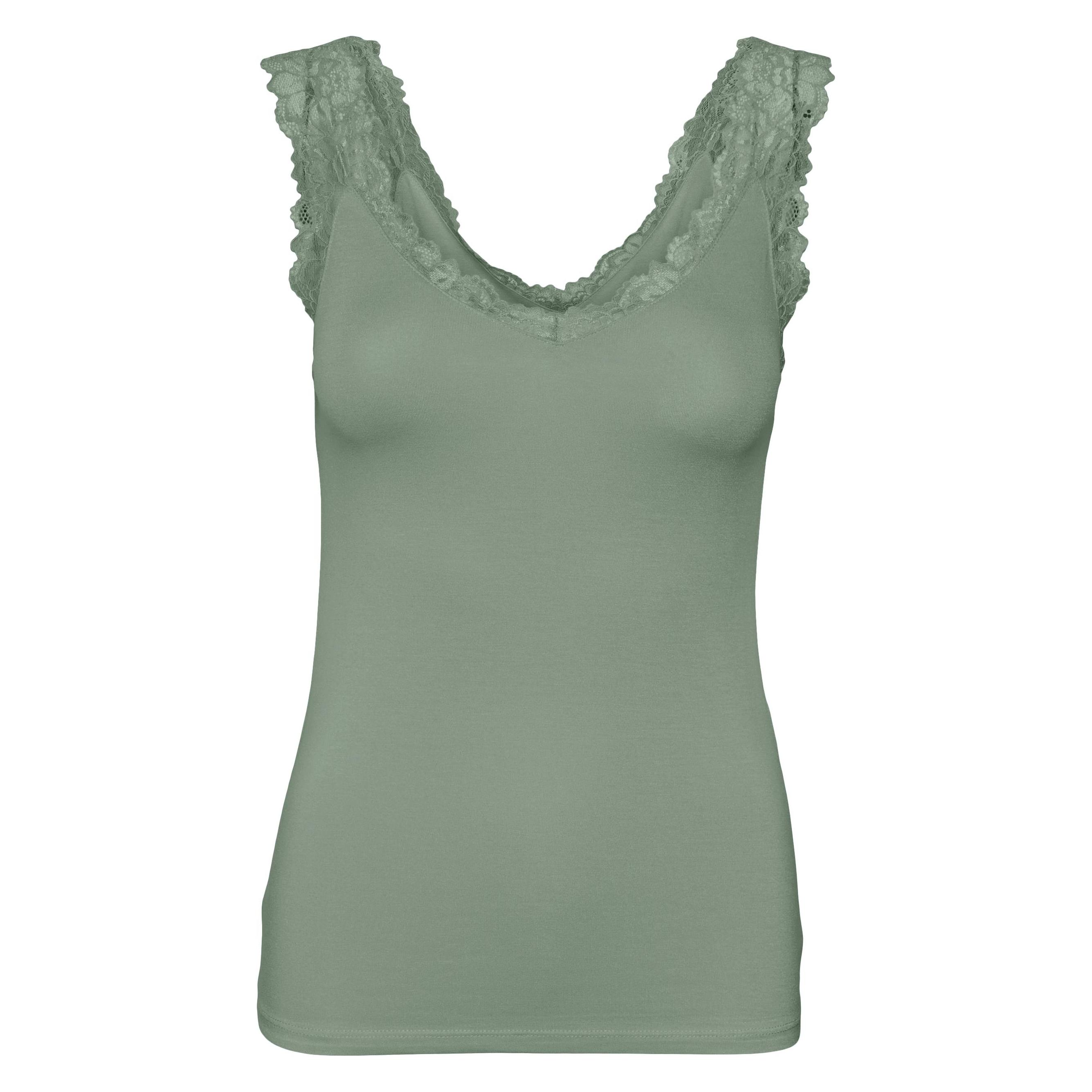 Vero Moda, Damen, Blusen, Vmrosa Sl Top Ga Jrs Noos, Grün, (Xs)