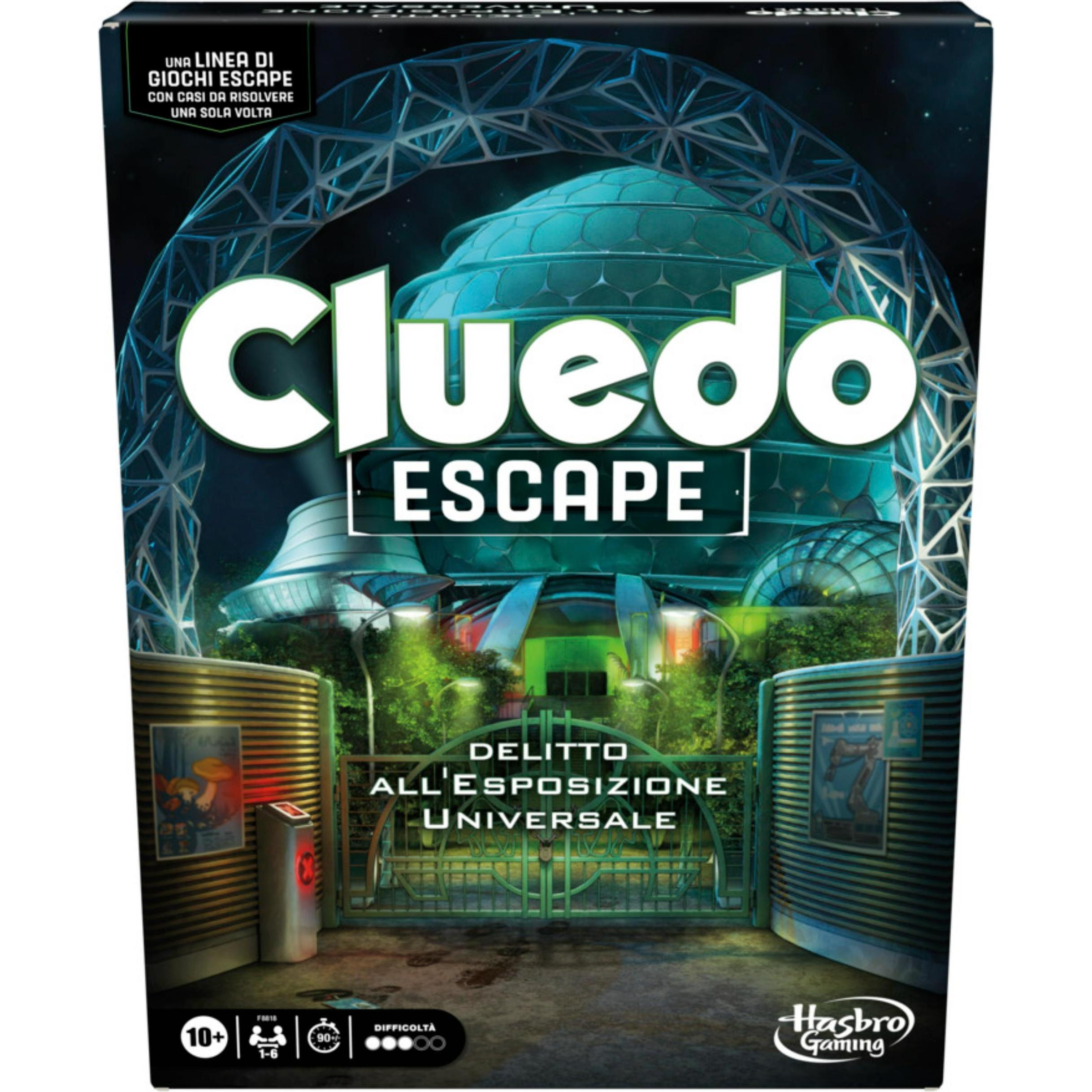 Hasbro Cluedo Escape - Crime at the Universal Exposition (Italienisch)