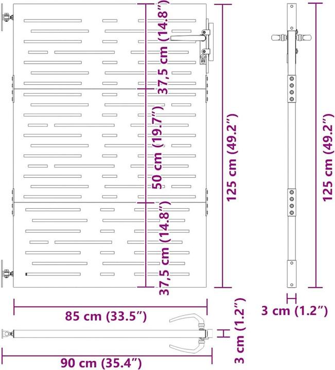 Produktbild vidaXL Gartentor