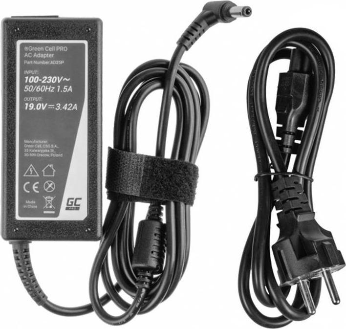 Actual product image GreenCell Green Cell do Toshiba 65W 19V (wtyk 5.5x2.5) (65 W)