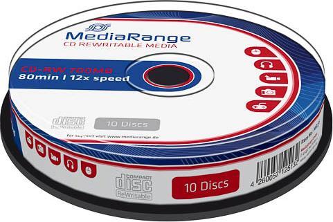Actual product image MediaRange CD-RW 12x 700MB/80Min, 10 sp. (10 x)