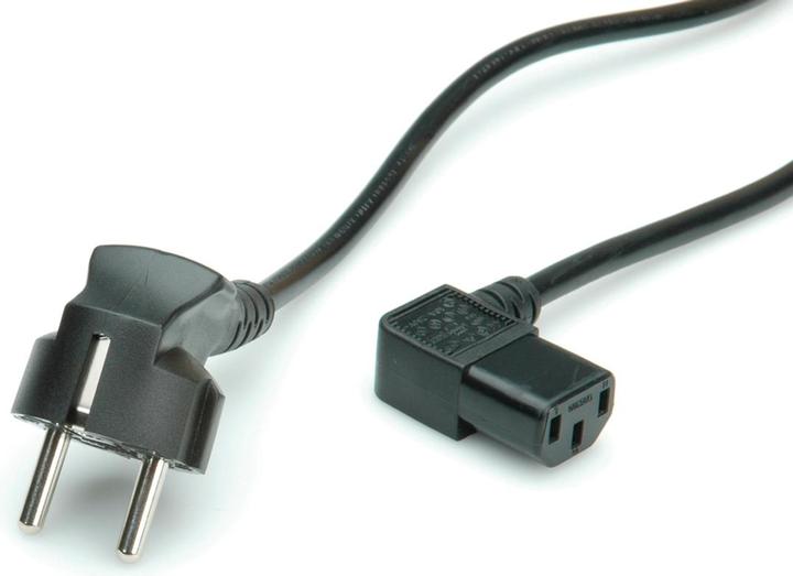 Actual product image Roline Mains cable, IEC socket, black 1.8m (1.80 m, CEE 7/7)