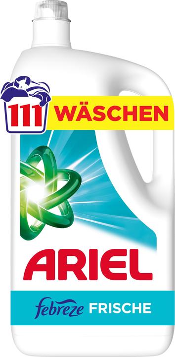 Produktbild Ariel Flüssig Febreze 4.995L Vollwaschmittel 111 WL (111 Waschgänge, Flüssig)