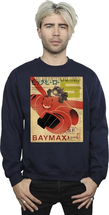 Produktbild Disney Big Hero 6 Baymax Flying Baymax Newspaper Sweatshirt (5XL)