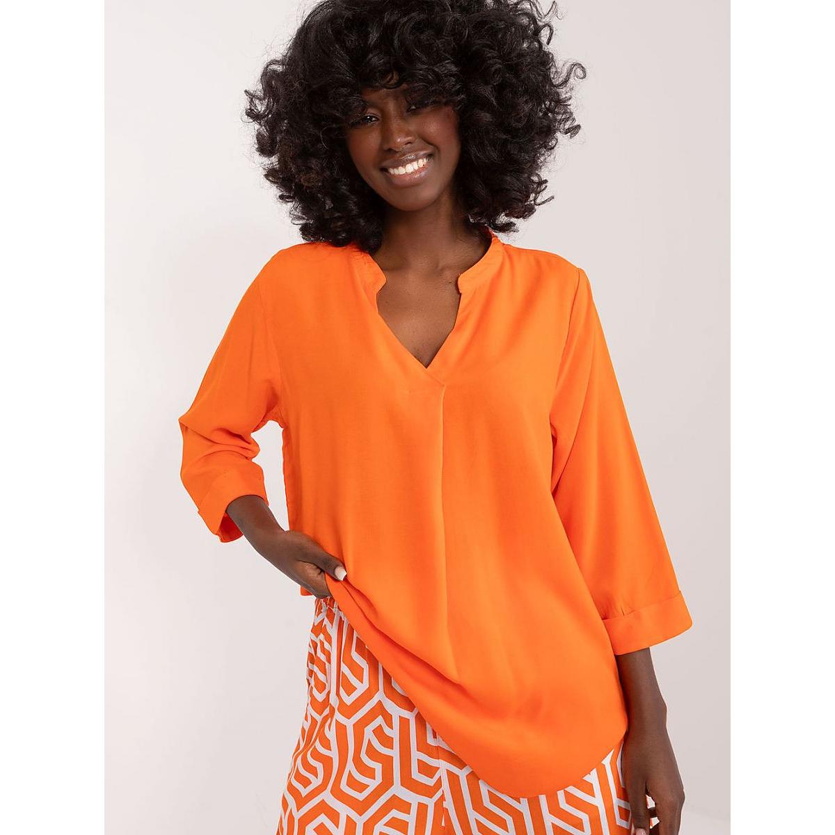 Sublevel, Damen, Bluse, Bluse, Orange, (XL)