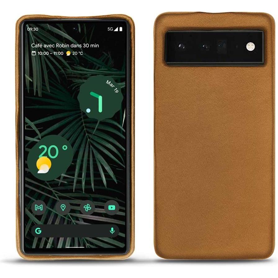 Thumbnail - Noreve Lederschutzhülle (Google Pixel 6 Pro), Smartphone Hülle, Braun
