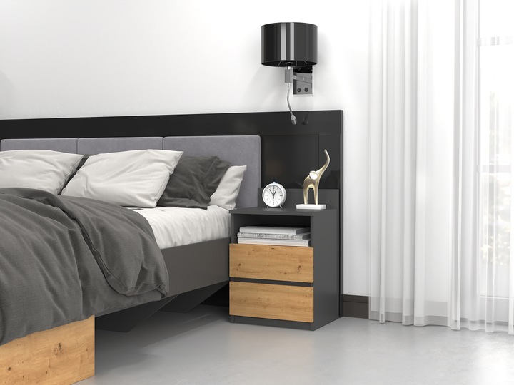 Image du produit Topeshop Table de chevet (40 x 32 x 59 cm)