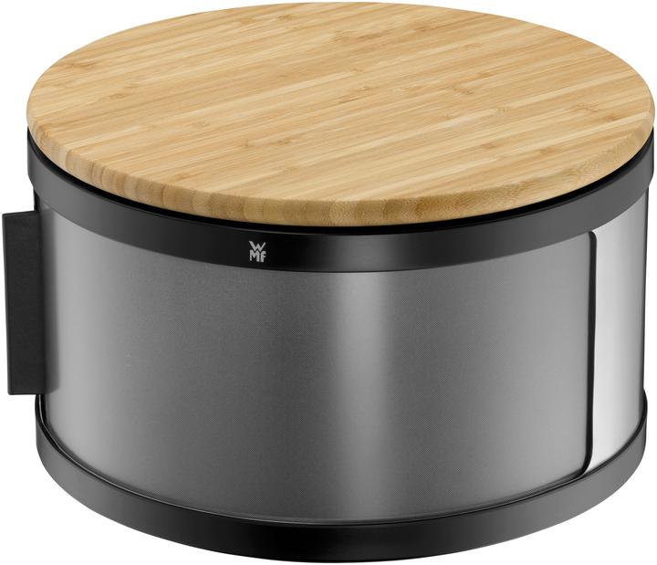Image du produit WMF Gourmet Boîte à pain ronde / Boîte à pain avec planche à découper 32 x 13cm Bambou Cromargan Acier