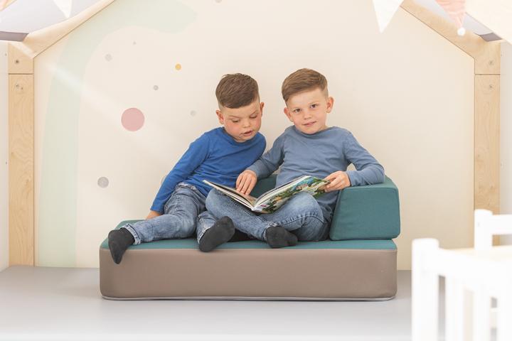 Actual product image Betzold Hüpfpolster-Set mit Rückenlehne (Children sofa)