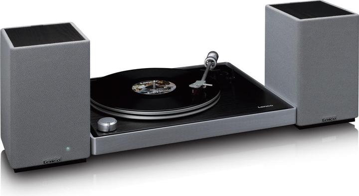 Actual product image Lenco Aktiv Lautsprecher, 2x40W, Black, BT, opt.In, USB, AUX