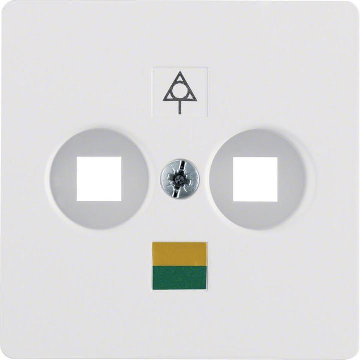 Actual product image Berker S1 Central pl f Double 14031909 Potential equalisation socket outlet