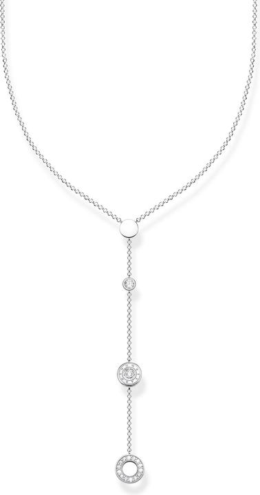 Immagine prodotto Thomas Sabo Catena a cerchio con pietre bianche, argento (Argento 925, 40 - 45 cm)