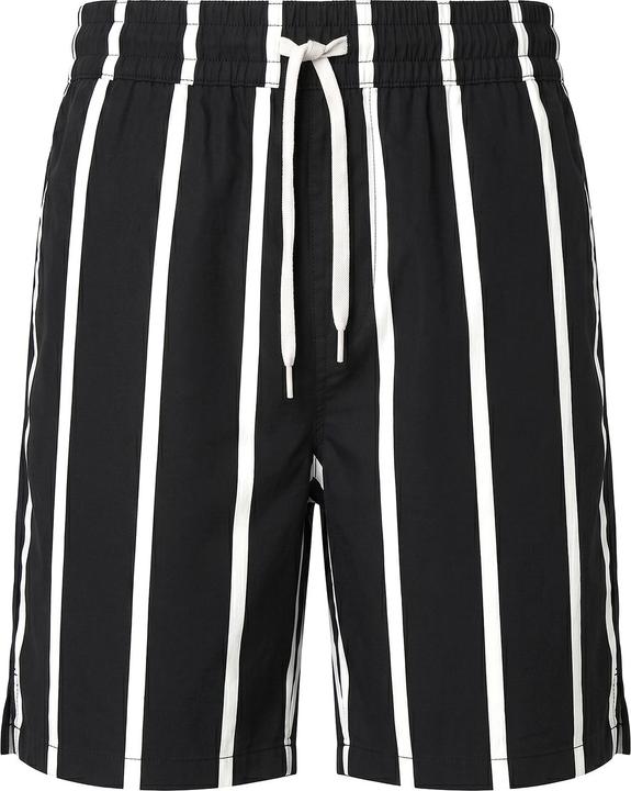Image du produit Urban Classics Summer Stripe Resort Shorts black/white S (S)
