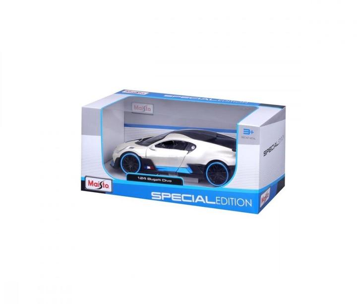 Actual product image Maisto Bugatti Divo 1/24 white metallic