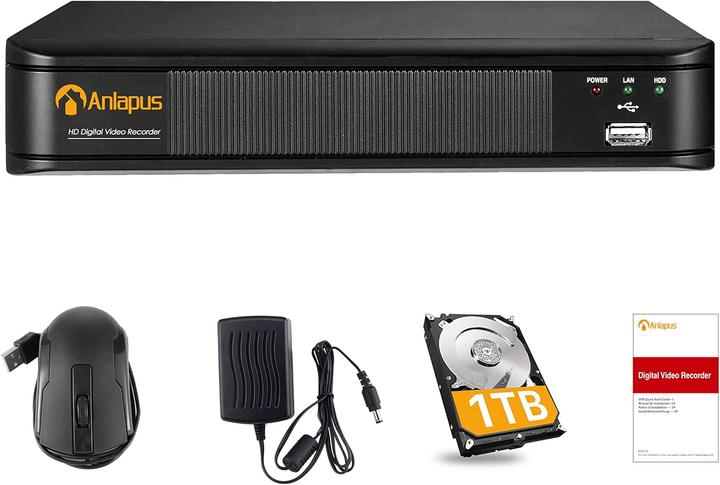 Actual product image Anlapus 8 Kanal 1080P HD DVR Netzwerk Video Recorder (Network Video Recorder (NVR))