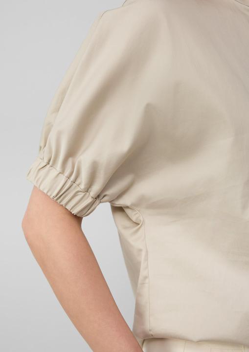 Actual product image S.Oliver Bluse Popeline-Bluse mit überschnittener Schulter und Tunika-Ausschnitt (40)