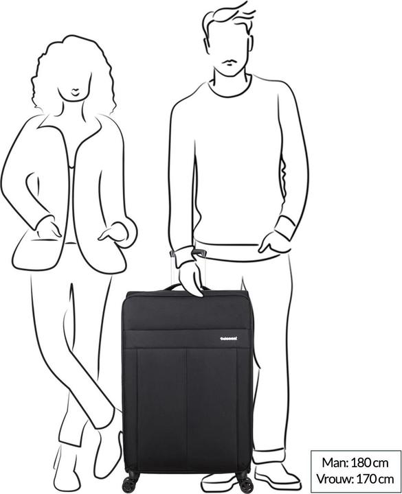 Actual product image Decent D-Upright Spinner 76 Expandable Grey (102 l)