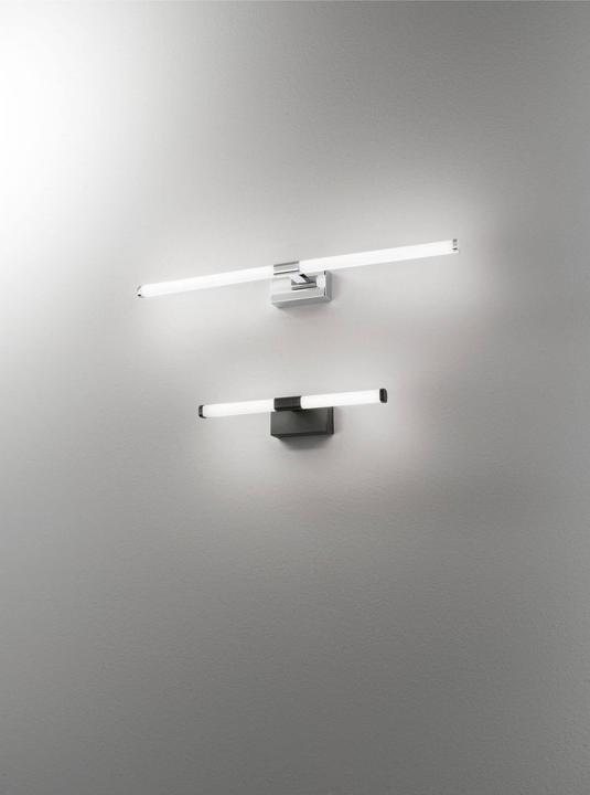Actual product image Fabas Luce LED bathroom wall/mirror light Ago 55x88mm 14W warm white IP44 chrome-plated (840 lm)