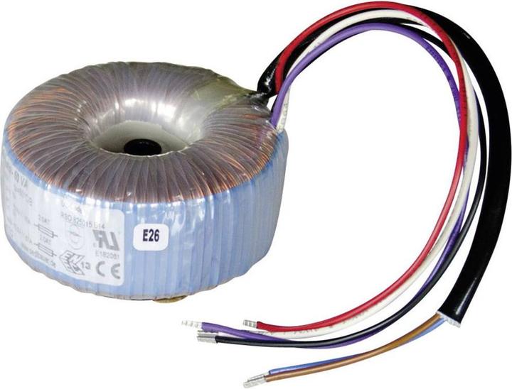 Sedlbauer 825021 Ringkerntransformator 1 x 230 V 2 x 15 V/AC 75 VA 2.50 A