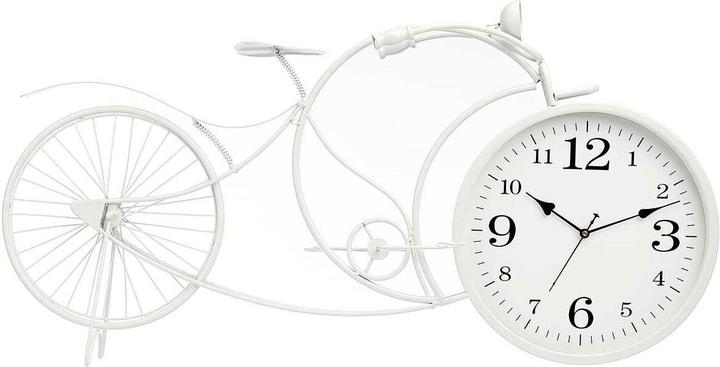 Actual product image Giftdecor forge clock large white bicycle