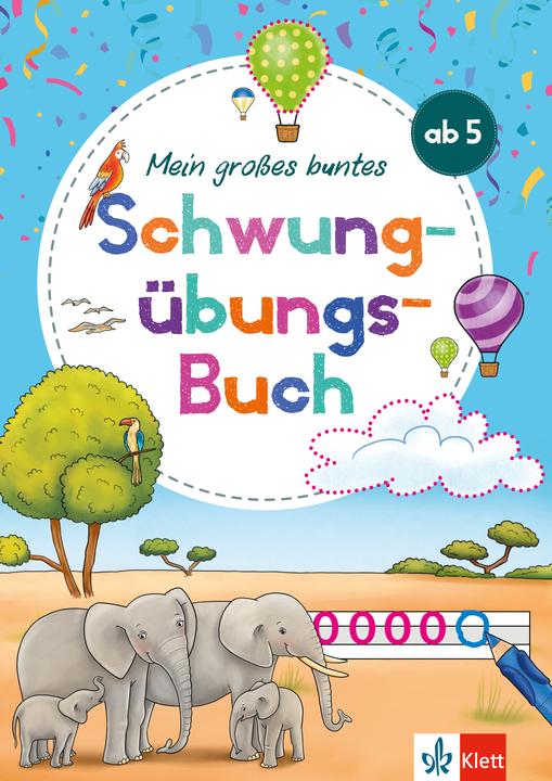 Klett Mein grosses buntes Schwungübungs-Buch ab 5 Jahren (Deutsch, 2025)