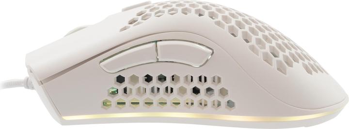 Actual product image Baracuda Gaming Mouse CORAL, 6D, 12800 dpi, White (BGM-031) (Cable)