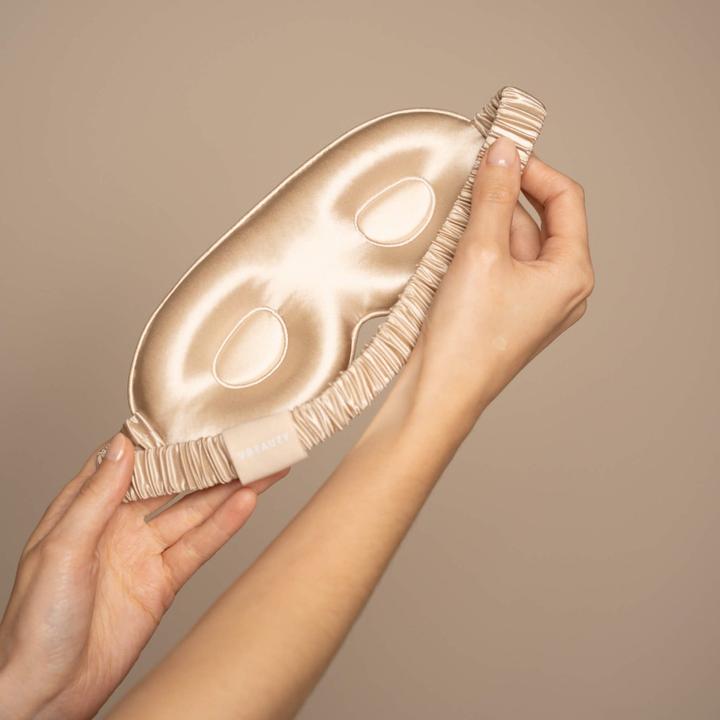 Produktbild VBEAUTY Seiden Schlafmaske Champagner (Schlafmaske)