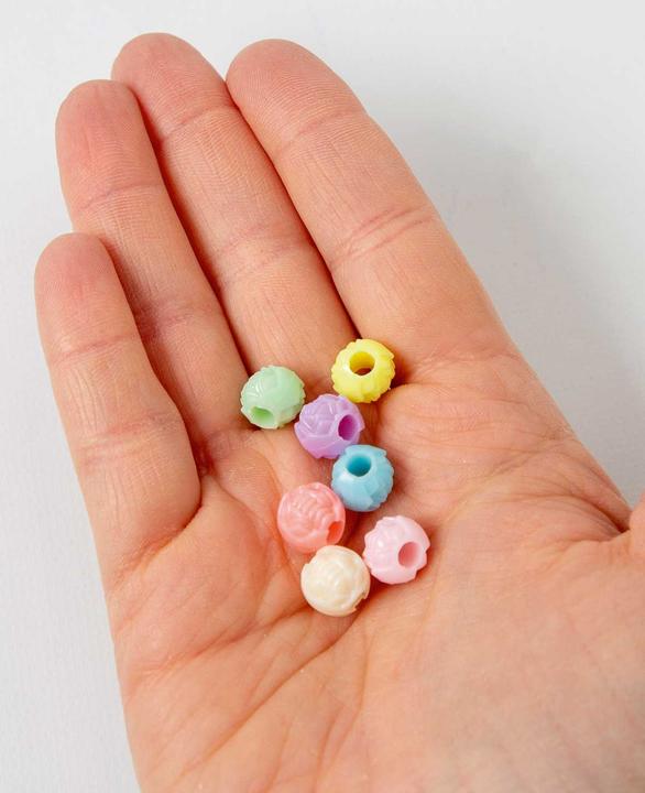 Produktbild I Am Creative Schmuckperlen – Rund, Pastellfarben