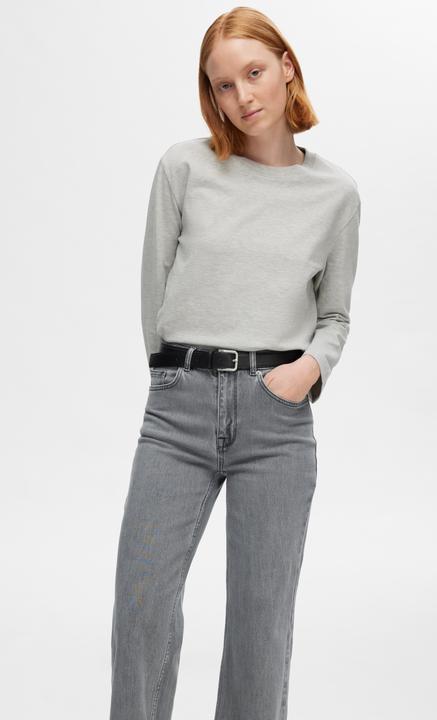 Produktbild Selected Femme Graue Wide Fit Jeans (W28/L32)