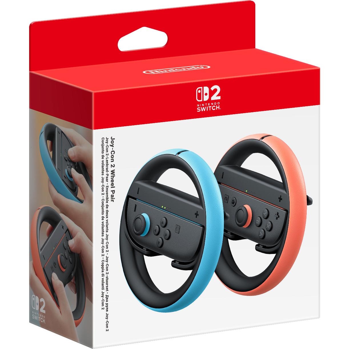 Nintendo Joy-Con 2 Wheel set di 2 (Switch 2), Accessori per controller gaming, Blu, Arancia