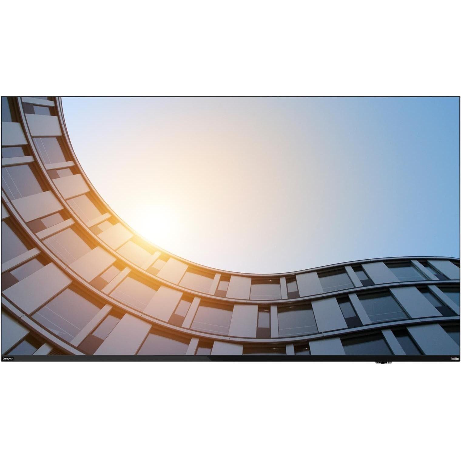 Lenovo ThinkVision E65 65 inch LFD (3840 x 2160 Pixel, 64.50"), Monitor, Schwarz