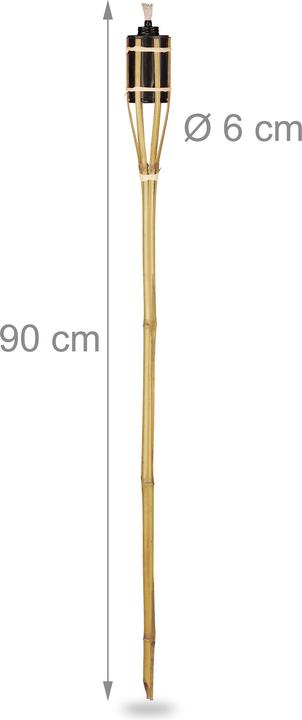 Image du produit Relaxdays 16x torches-bambou