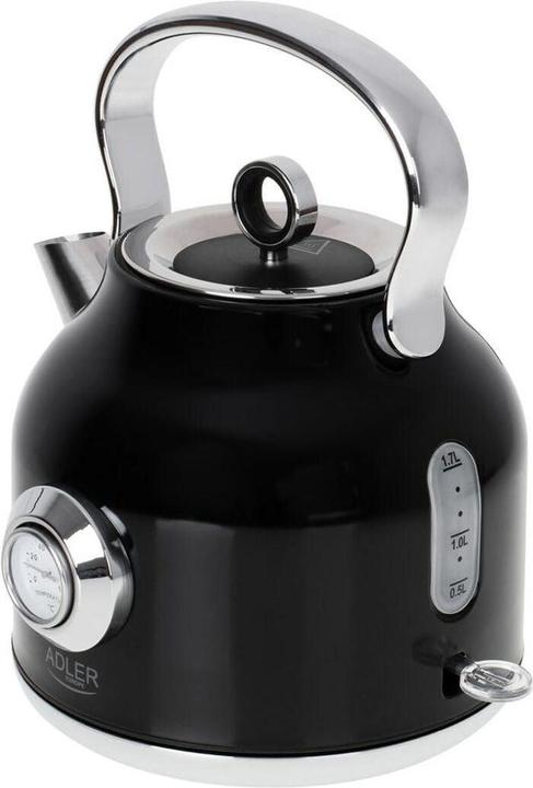 Produktbild Adler AD 1346b Kettle with a Thermomete, Electric, Power 2200 W, Capacity 1.7 L, Black (1.70 l)