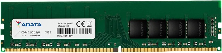 Actual product image Adata AD4U32008G22-SGN Memory module GB DDR4 (1 x 8GB, 3200 MHz, DDR4-RAM, DIMM)