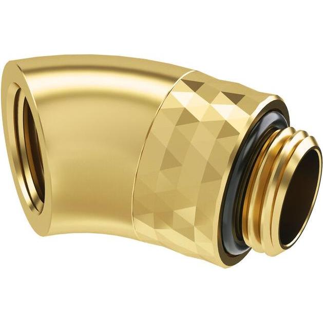 Barrow Dazzle Adapter 45 Grad G1/4 Zoll AG auf G1/4 Zoll IG - drehbar, gold, Raccordo per raffreddamento, Oro
