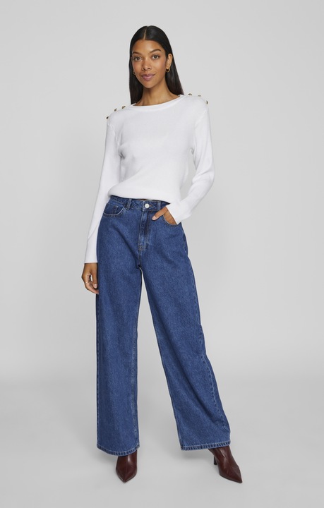 Actual product image Vila Round neck top with long sleeves (L)