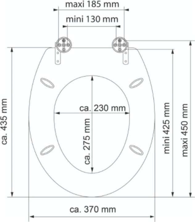 Produktbild Schütte MDF HG WC-Sitz POLAR LIGHTS