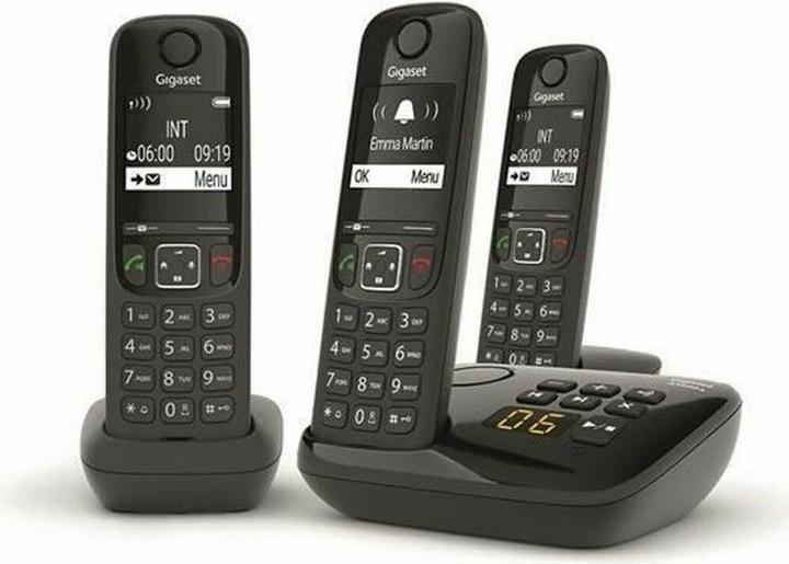 Produktbild Gigaset As690a Trio Dect Phone Black W/Answer