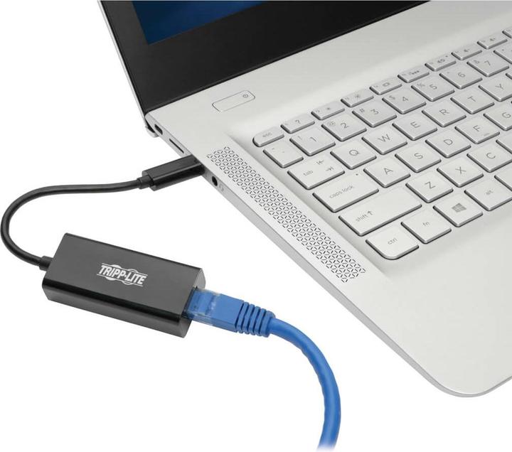 Actual product image Eaton USB-C to Gigabit Network Adapter with Thunderbolt 3 Compatibility Black (RJ45 Gigabit Ethernet (1x))