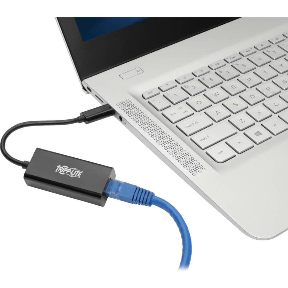 Thumbnail - Eaton USB-C to Gigabit Network Adapter with Thunderbolt 3 Compatibility Black (USB 3.1, 15.24 cm), Data + Video Adapter,...