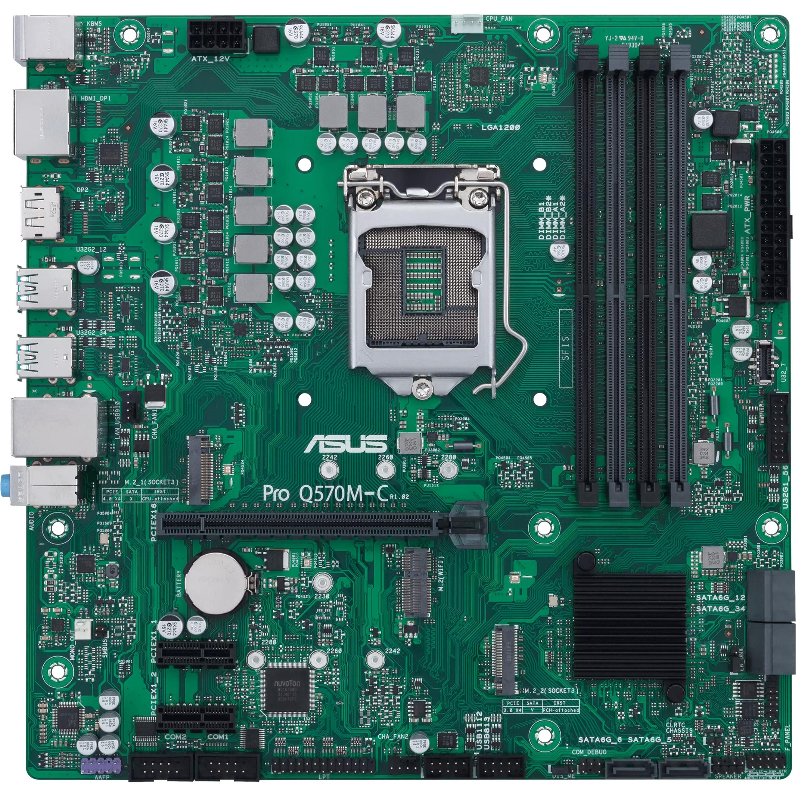ASUS Pro Q570M-C/CSM (LGA 1200, Intel Q570, mATX), Mainboard