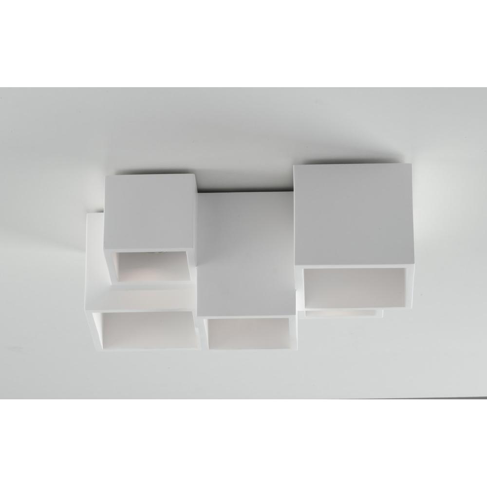 Luce ambiente Design, Wandleuchte + Deckenleuchte, LUCE Design Foster Deckenleuchte 5fach GU10 Weiss (GU10)